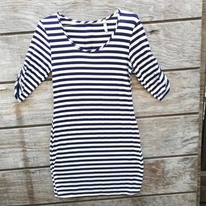 Navy stripe dress